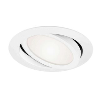 FARETTO AD INCASSO ORIENTABILE FLAT IN D.14CM BIANCO