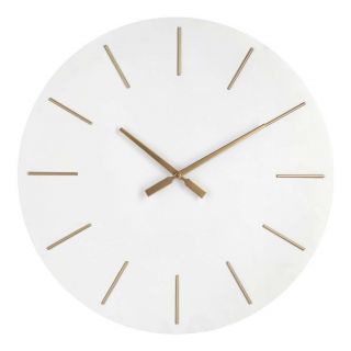 OROLOGIO PARETE TIMELINE BIANCO D60