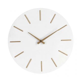 OROLOGIO PARETE TIMELINE BIANCO D40