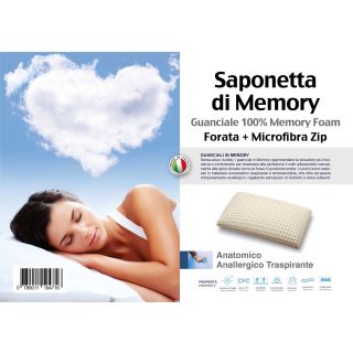 Guanciale in memory foam saponetta di memory foam alta densità h.13