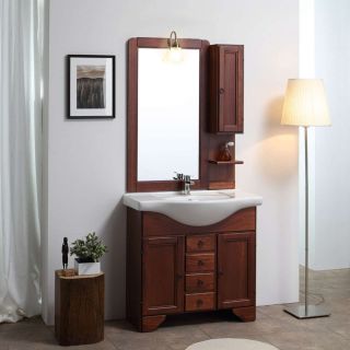 COMPOSIZIONE BAGNO ELEONORA 85 CM 2 ANTE E 4 CASSETTI ARTE POVERA