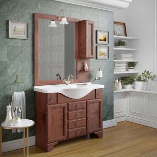 MOBILE BAGNO DORIA 105 CM ARTE POVERA