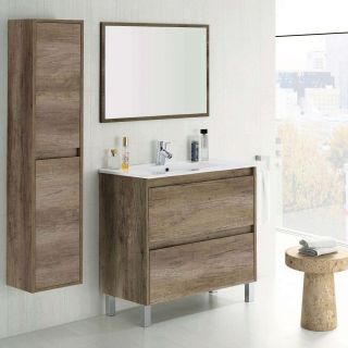 COMPOSIZIONE BAGNO DAKOTA 2 CASSETTI ROVERE NORDICO (Copia)